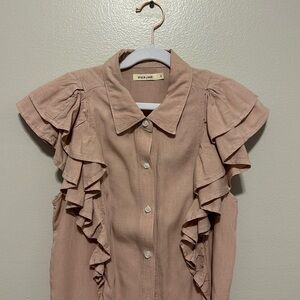 Sneak Peek Ruffle Shirt